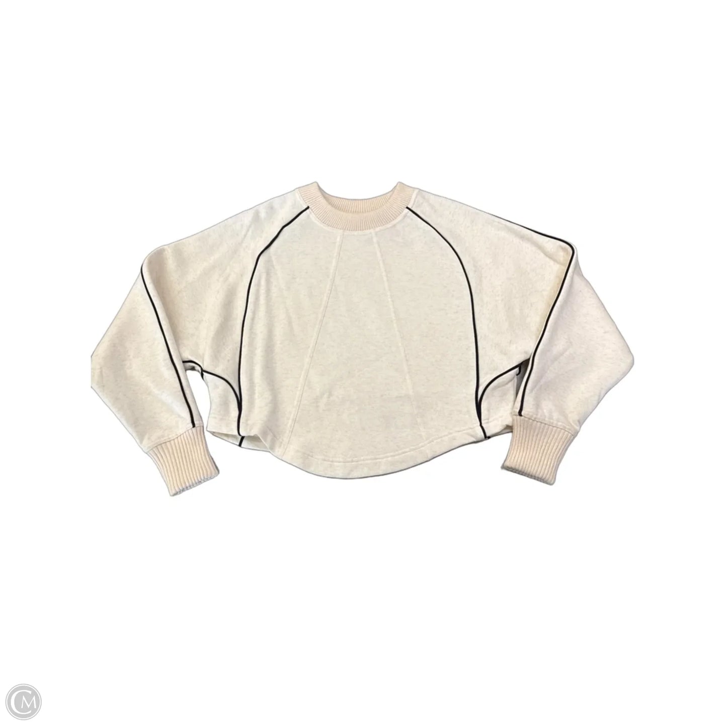 Sweatshirt Crewneck By Maeve In Cream, Size: Xxs