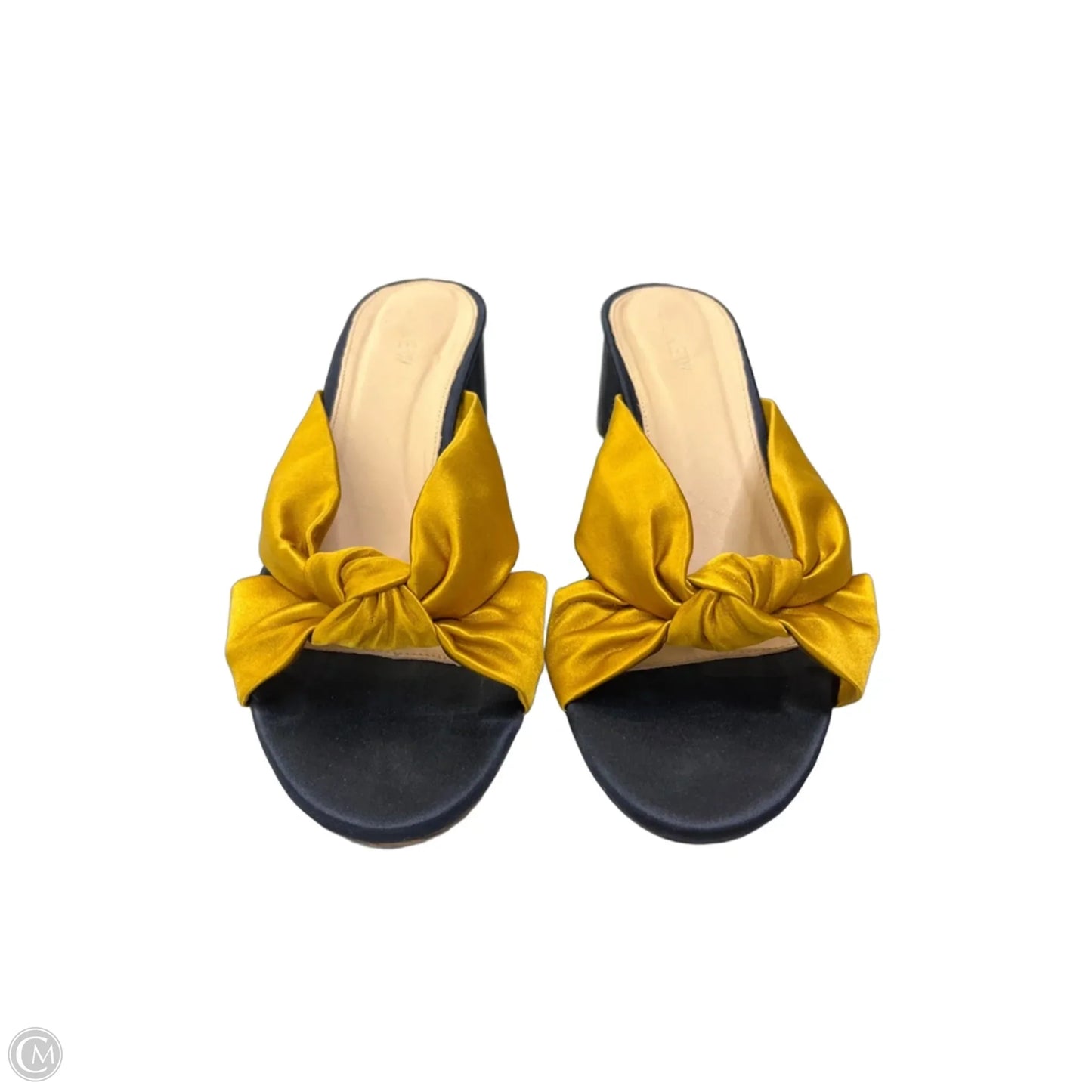 Sandals Heels Block By J. Crew In Yellow, Size: 8