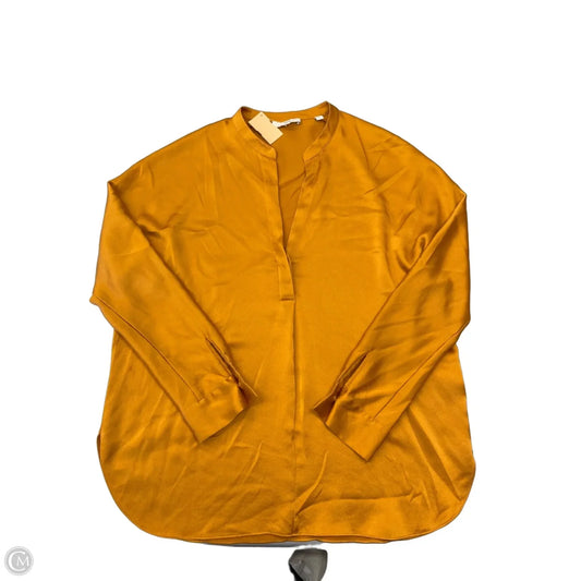 Blouse Long Sleeve By Vince In Orange, Size: M