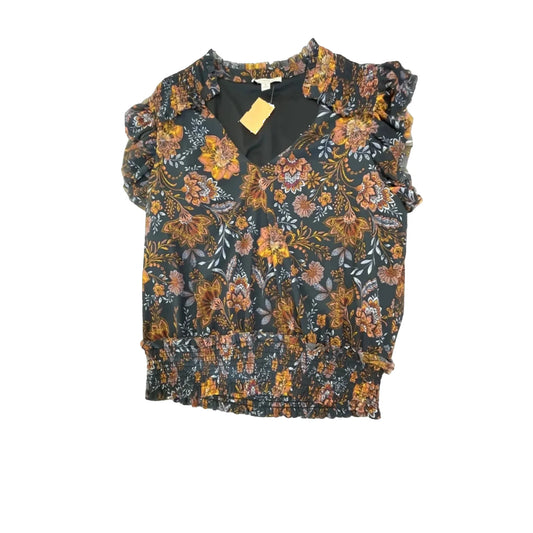 Top Sleeveless By Evereve In Floral Print, Size: Xl
