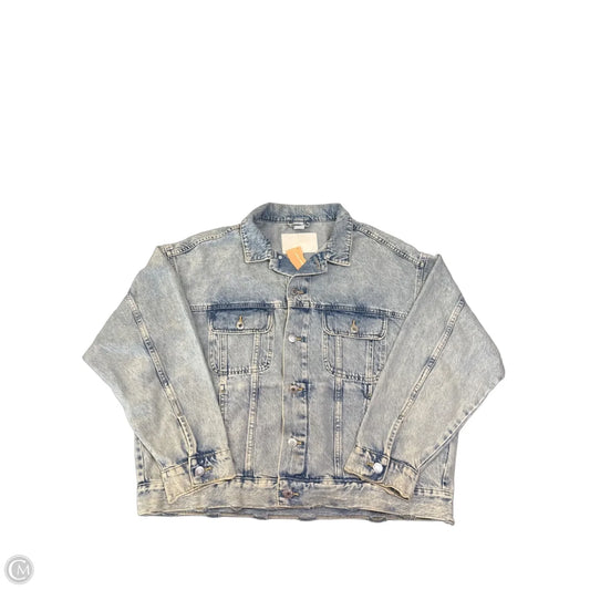 Jacket Denim By Clothes Mentor In Blue Denim, Size: M