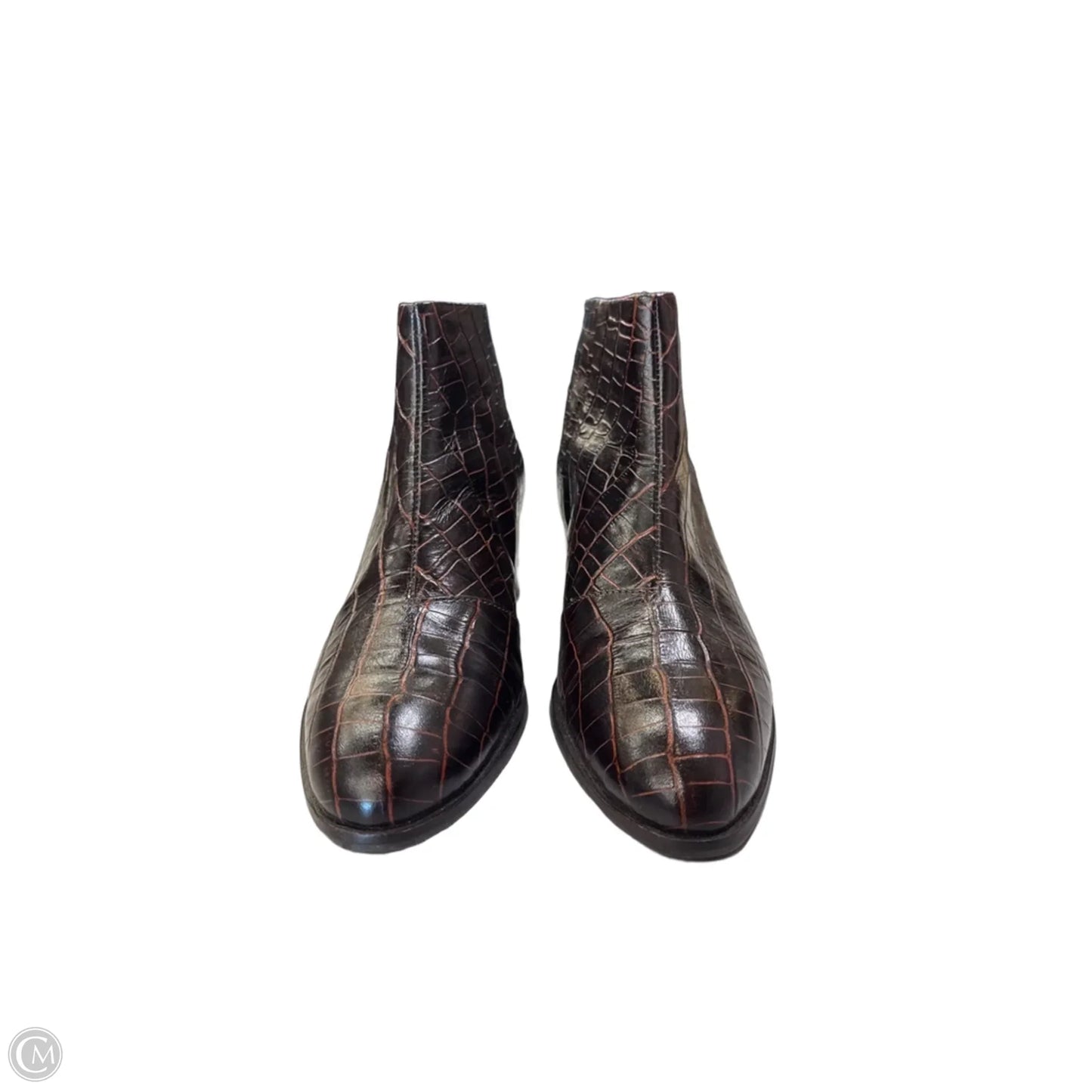 Boots Ankle Heels By Seychelles In Brown, Size: 8.5