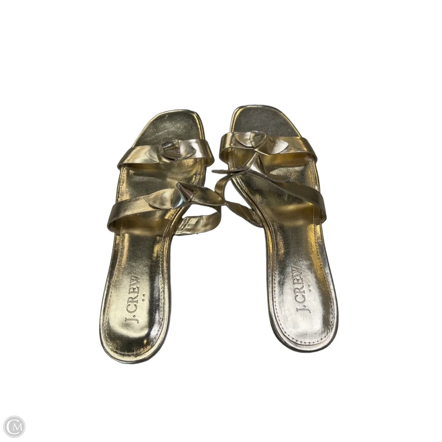 Sandals Flats By J. Crew In Gold, Size: 8