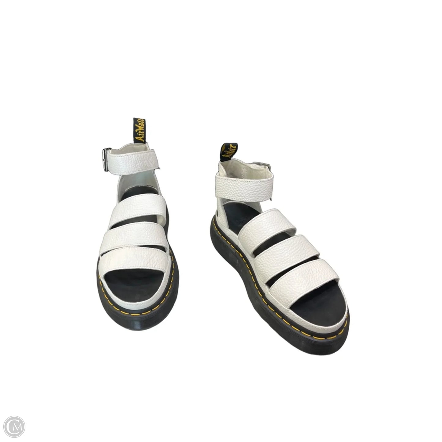 Sandals Heels Platform By Dr Martens In White, Size: 9