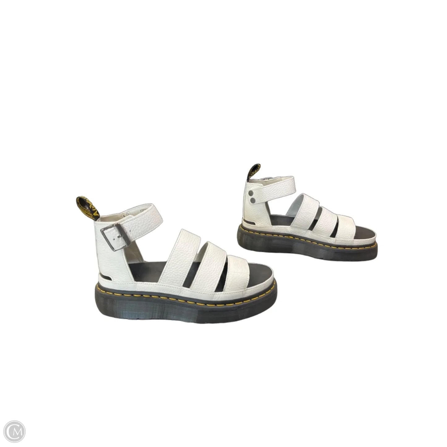 Sandals Heels Platform By Dr Martens In White, Size: 9