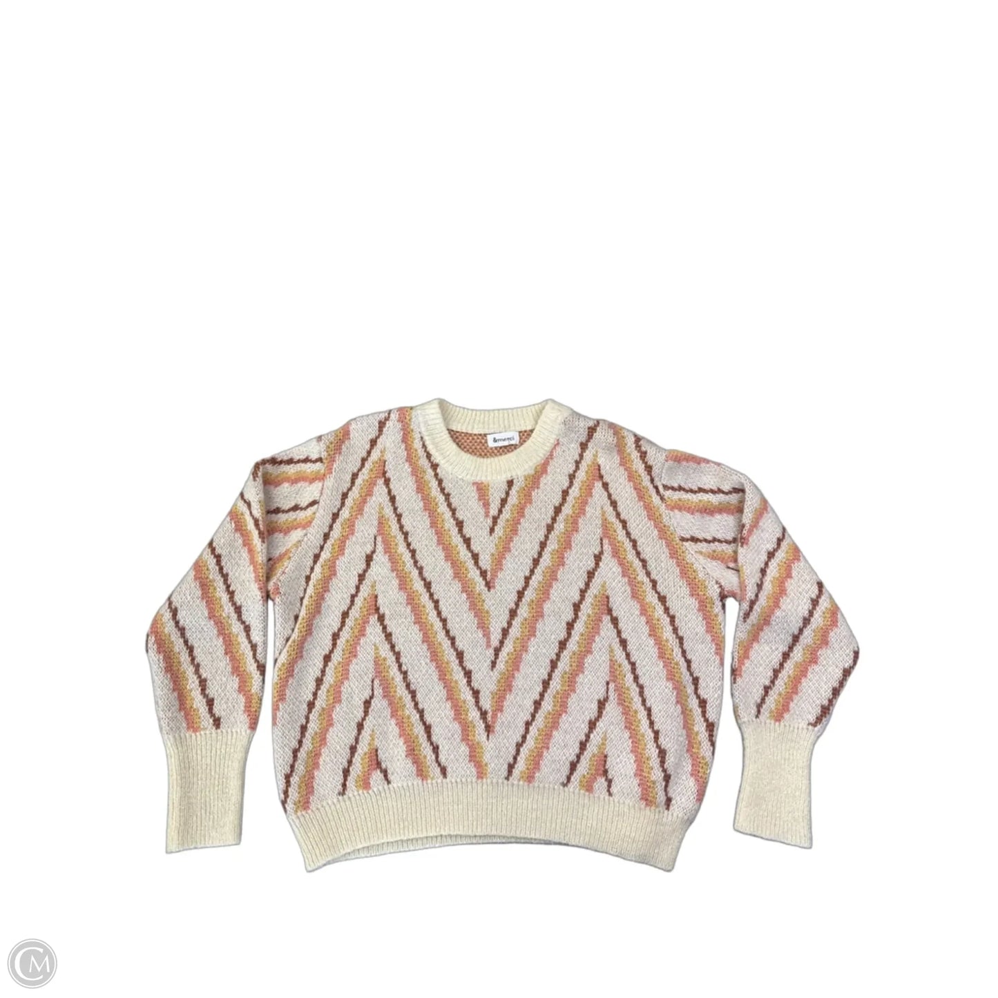 Sweater By &merci In Orange & Pink, Size: M