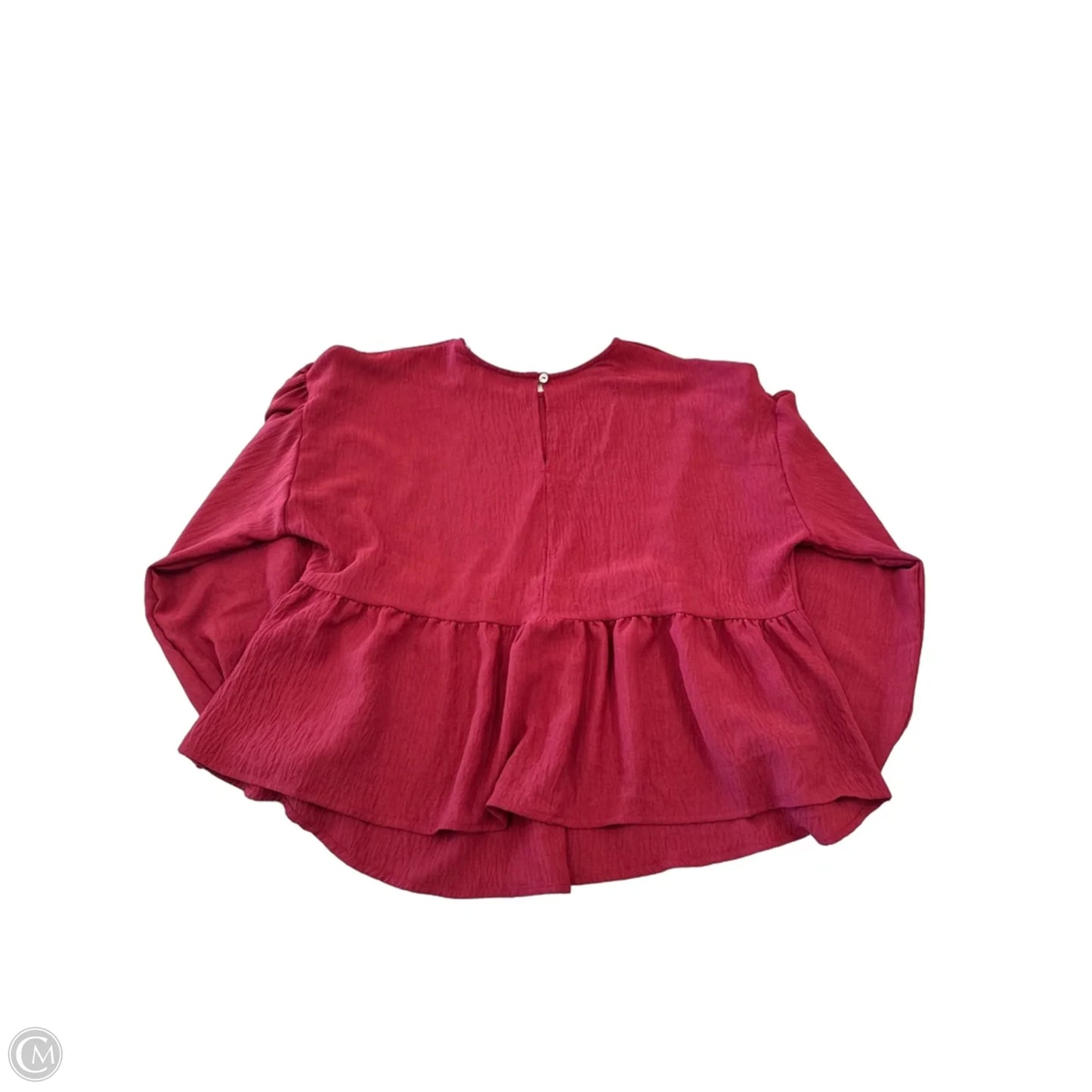 Blouse Long Sleeve By Arula In Red, Size: 1x