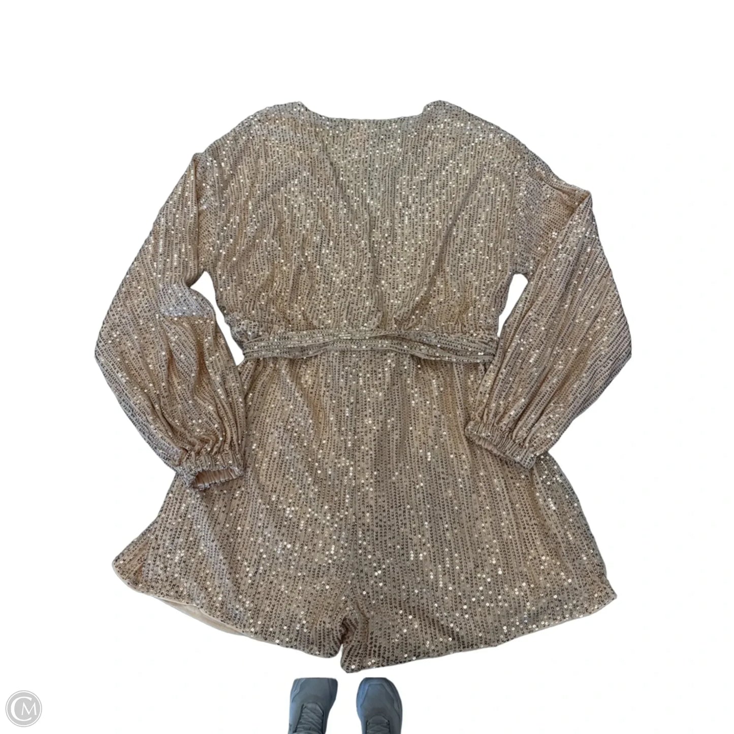 Romper By Clothes Mentor In Gold, Size: Xxl