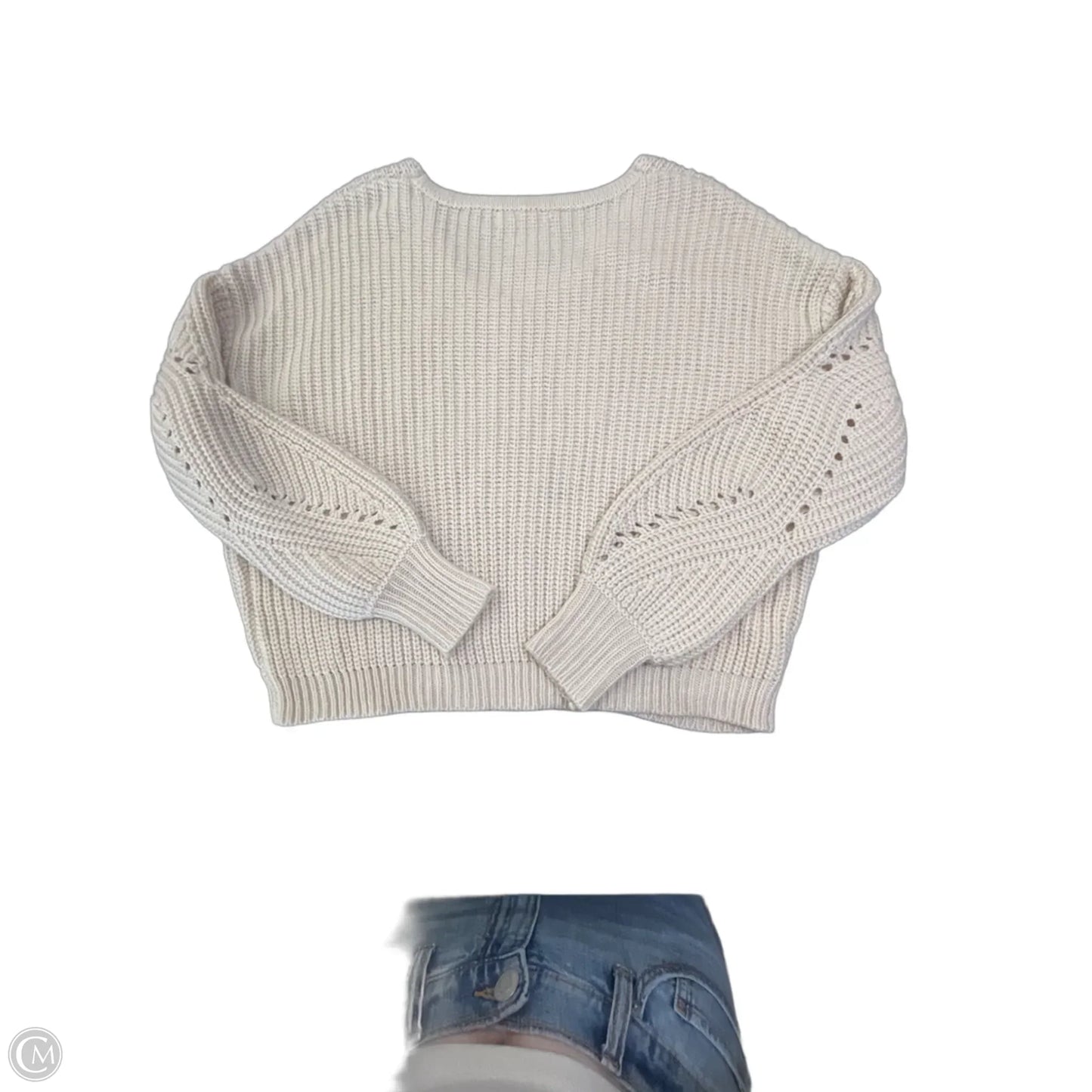 Sweater By Moon And Madison In Cream, Size: S