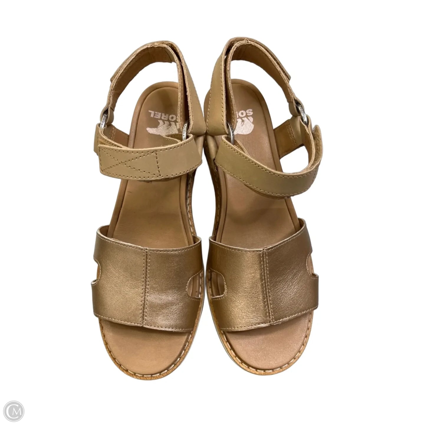Sandals Heels Wedge By Sorel In Brown, Size: 6.5