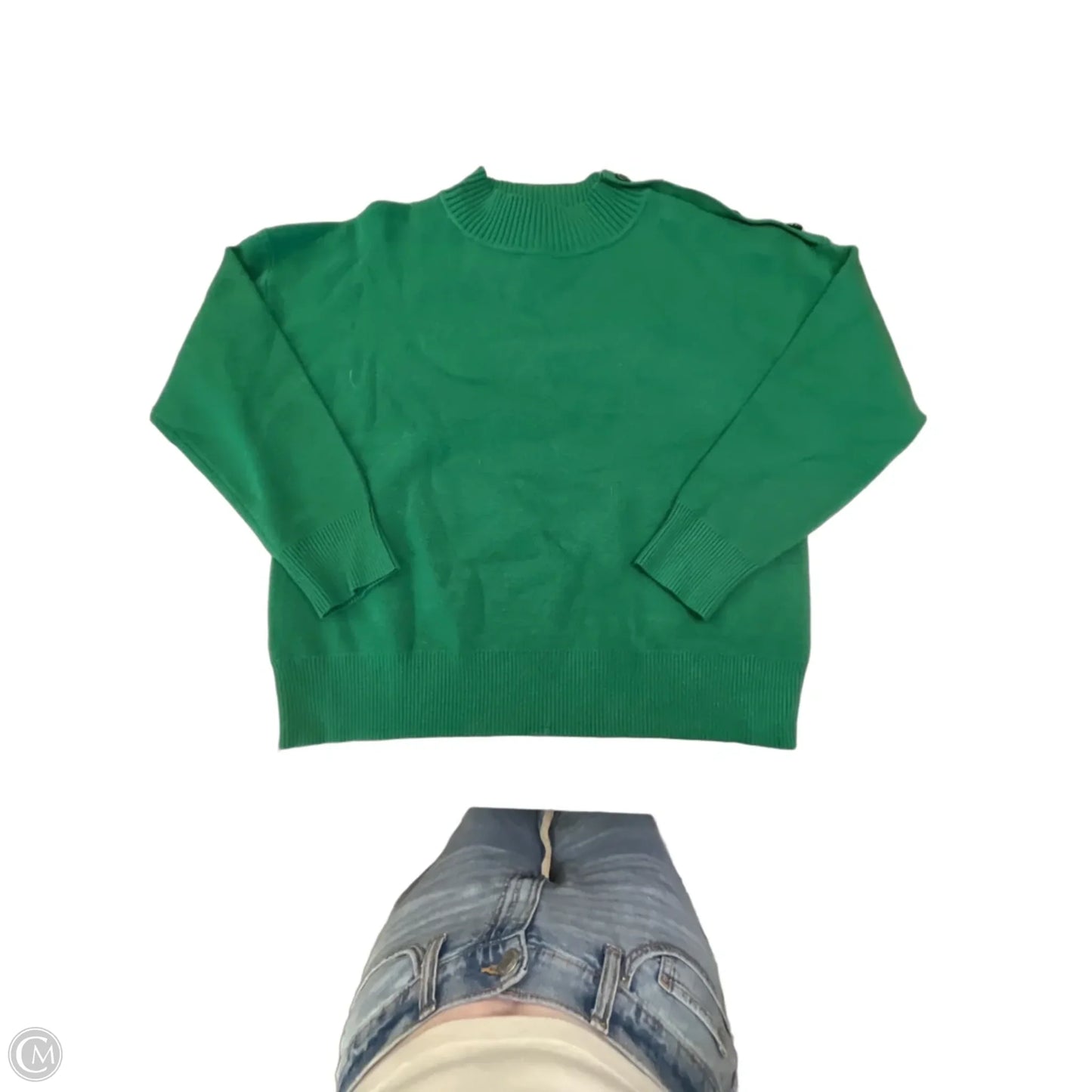 Sweater By Cynthia Rowley In Green, Size: Xl
