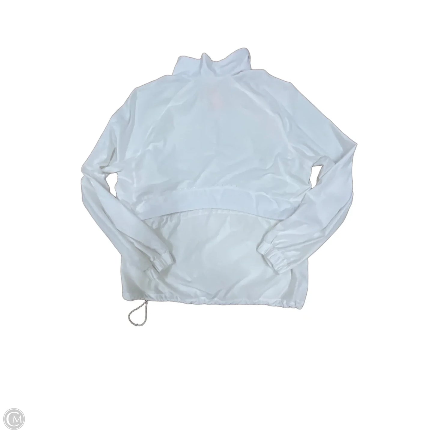 Athletic Top Long Sleeve Collar By Lululemon In White, Size: S