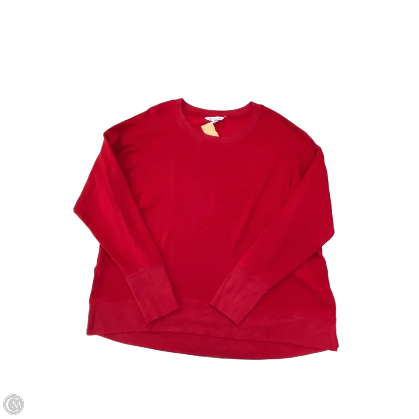 Athletic Top Long Sleeve Collar By Athleta In Red, Size: Xl