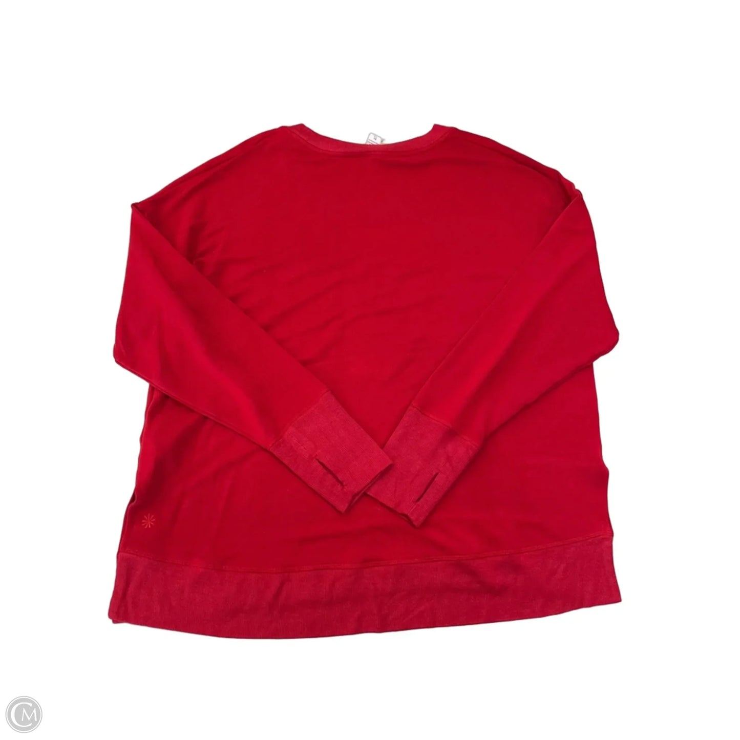 Athletic Top Long Sleeve Collar By Athleta In Red, Size: Xl