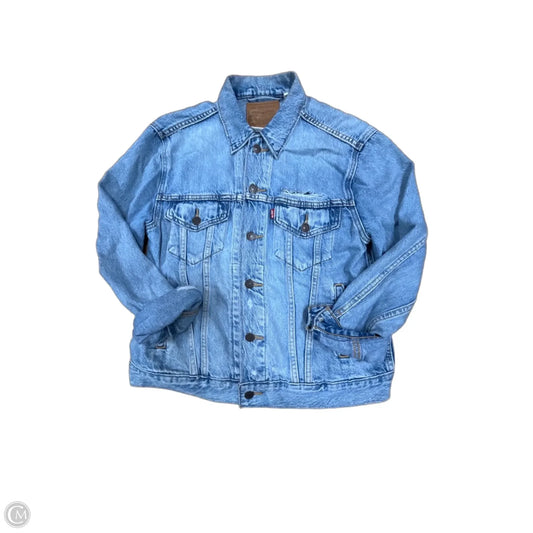 Jacket Denim By Levis In Blue Denim, Size: S