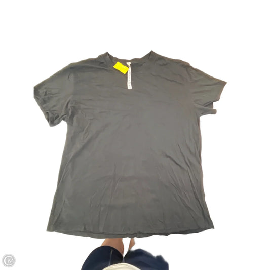 Athletic Top Short Sleeve By Lululemon In Black, Size: L