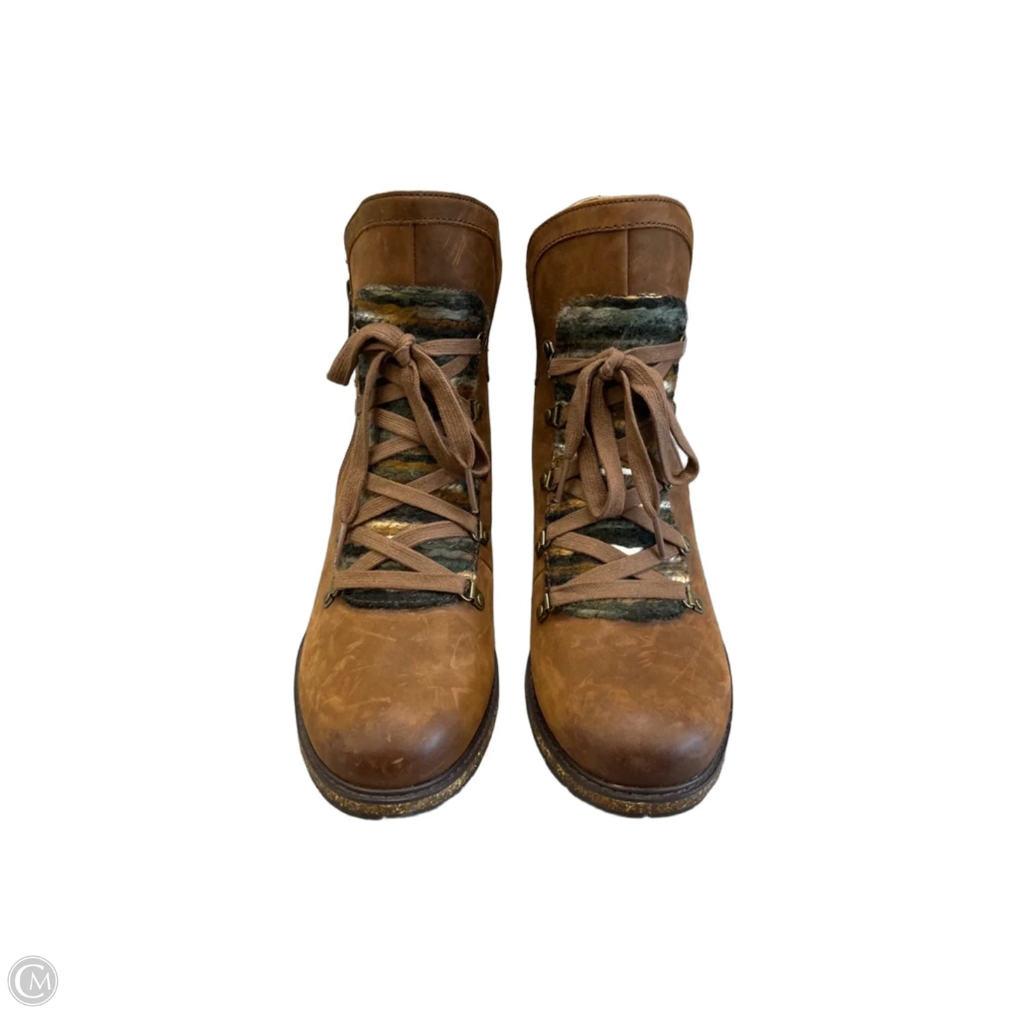 Boots Ankle Heels By Aetrex In Brown, Size: 9