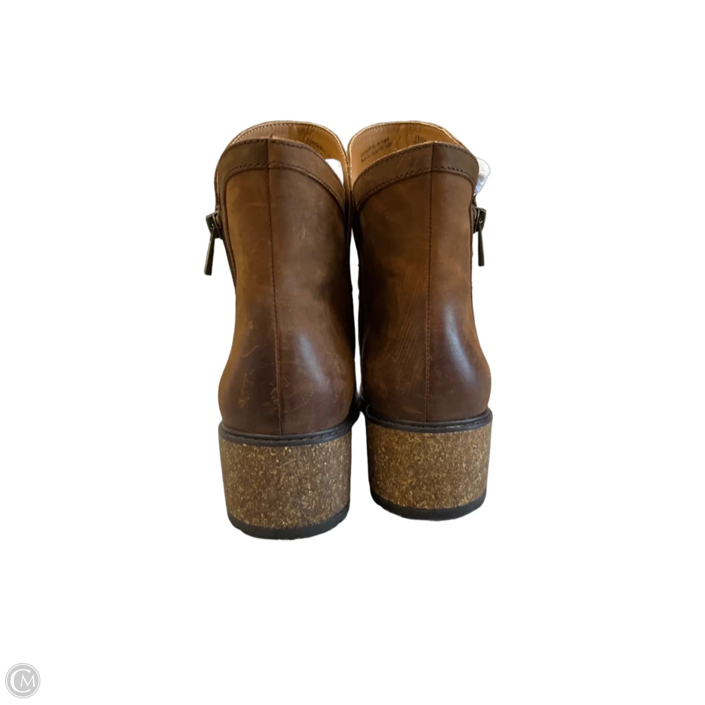Boots Ankle Heels By Aetrex In Brown, Size: 9