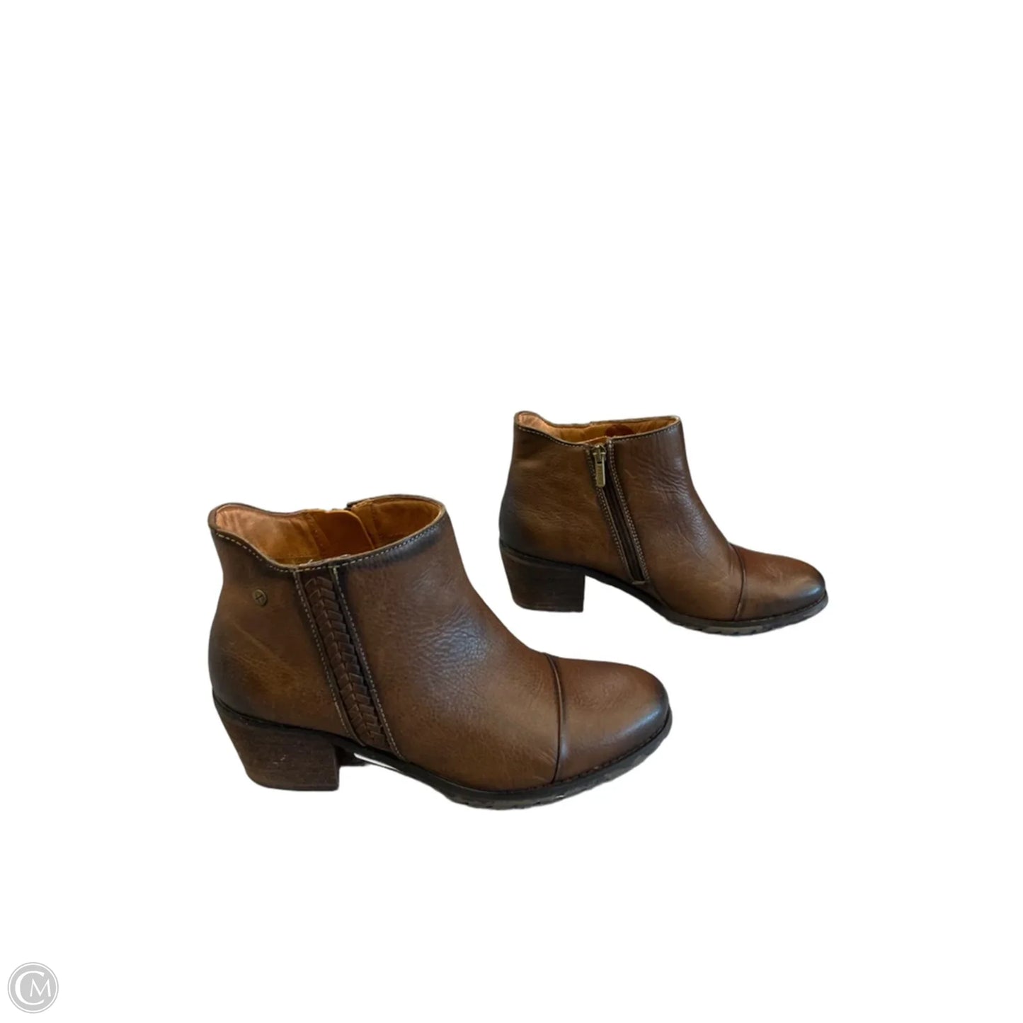 Boots Ankle Heels By Pikolinos In Brown, Size: 8.5