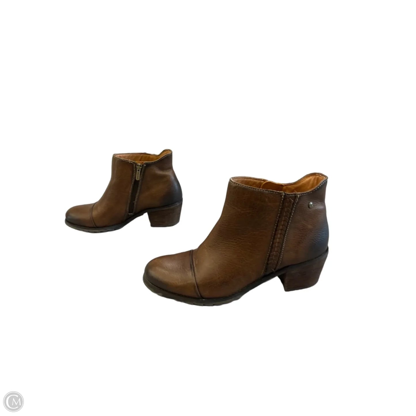 Boots Ankle Heels By Pikolinos In Brown, Size: 8.5