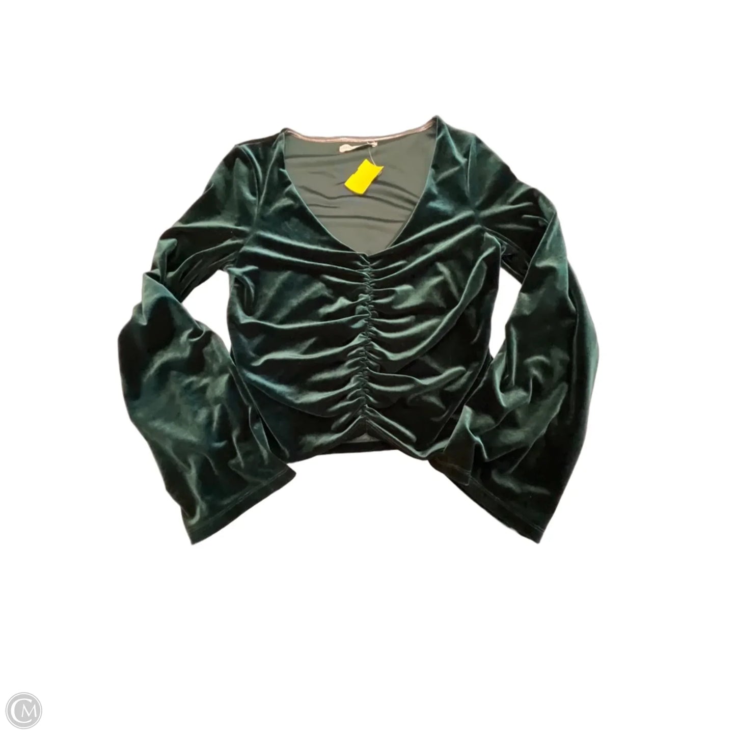 Top Long Sleeve By Urban Outfitters In Green, Size: M