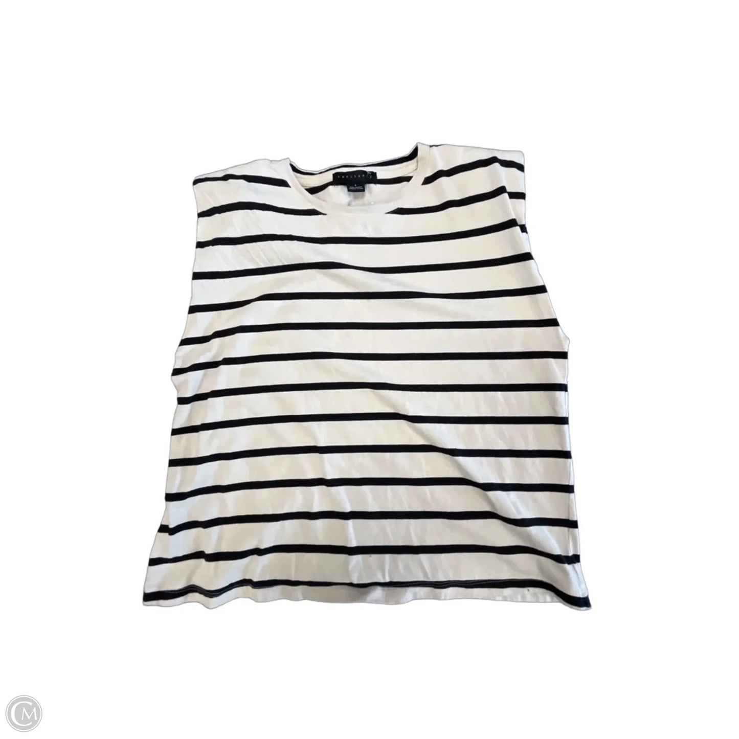 Top Sleeveless By Sanctuary In Striped Pattern, Size: L
