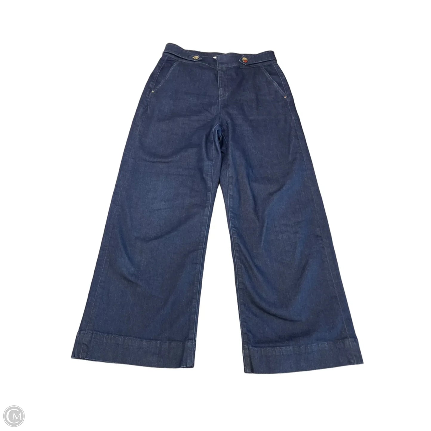 Jeans Wide Leg By Loft In Blue Denim, Size: 10