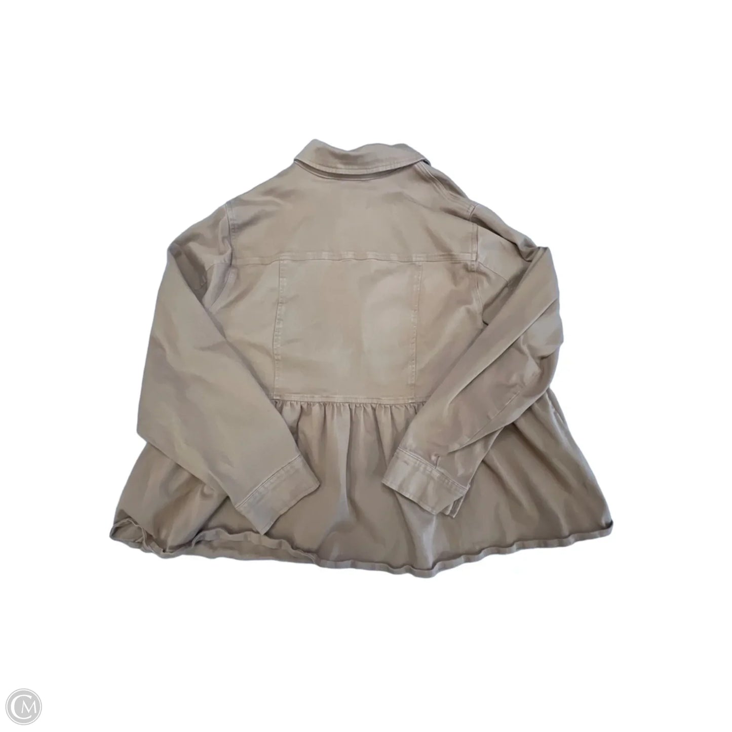 Jacket Denim By Torrid In Brown Denim, Size: 3x