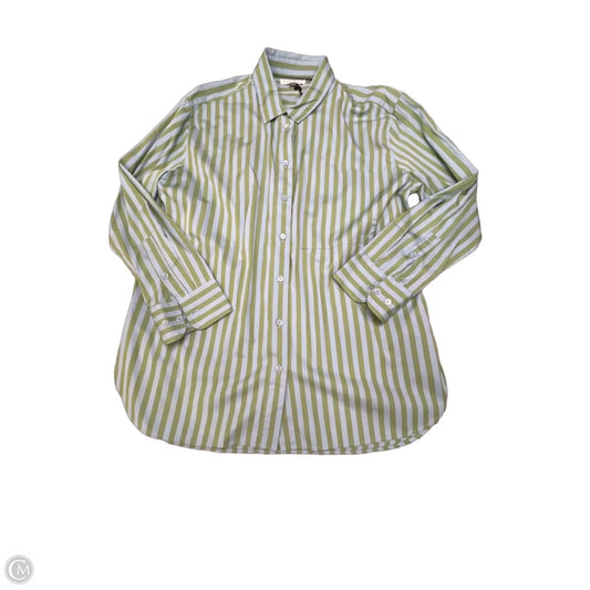Top Long Sleeve By Banana Republic In Striped Pattern, Size: L