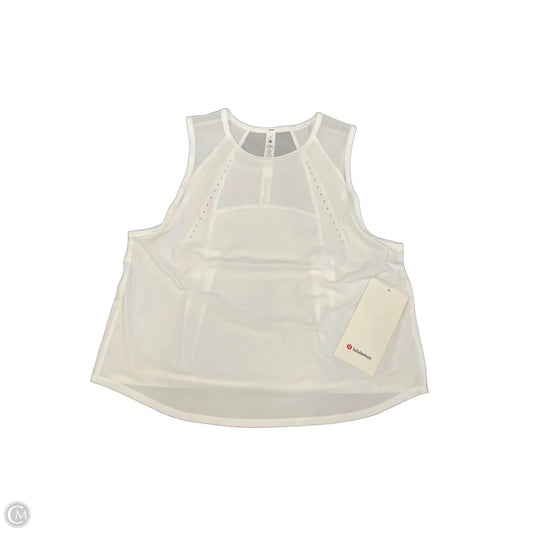 Athletic Tank Top By Lululemon In White, Size: S