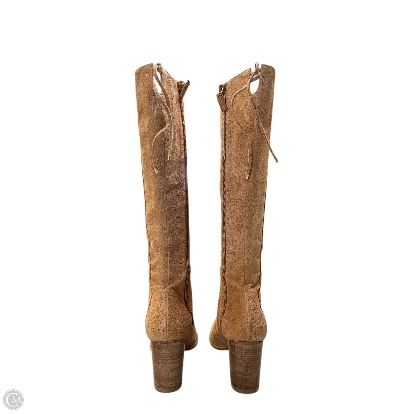 Boots Designer By Stuart Weitzman In Brown, Size: 8.5