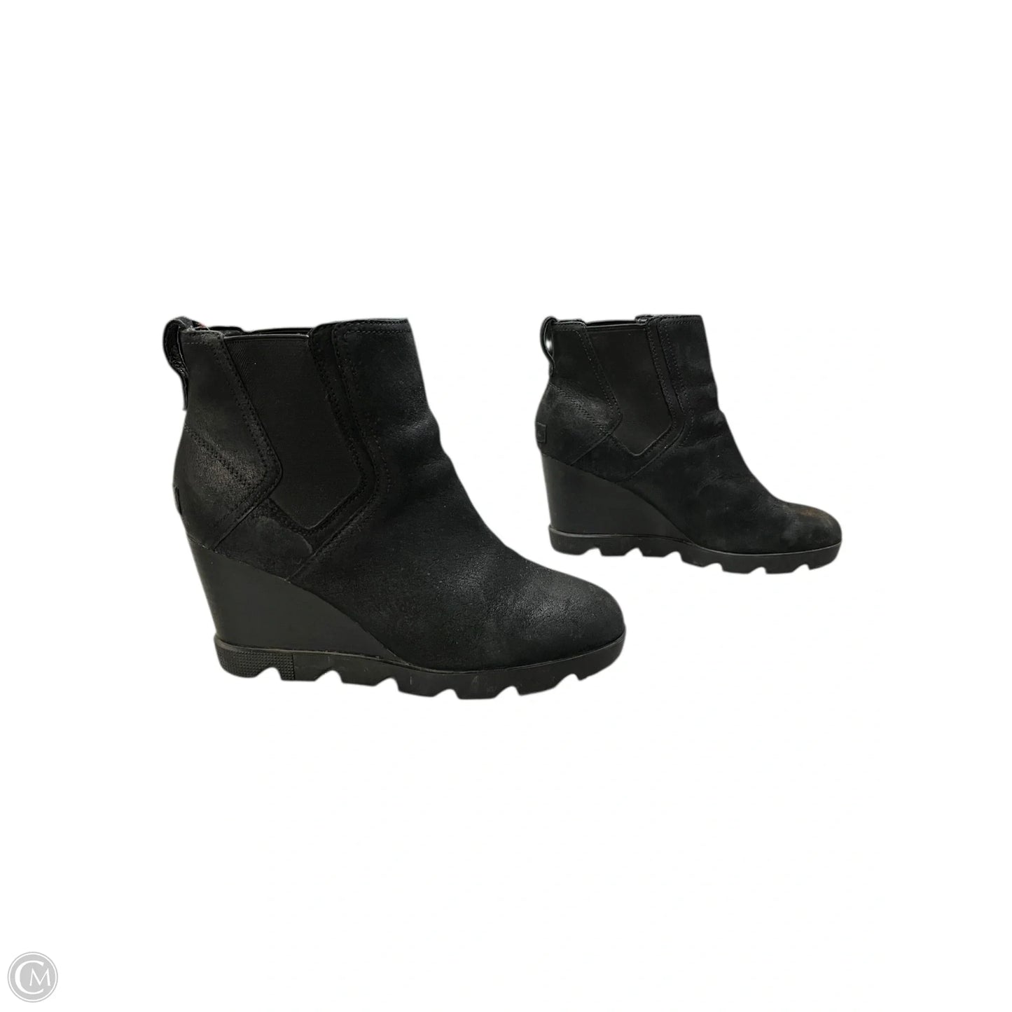 Boots Ankle Heels By Sorel In Black, Size: 10.5