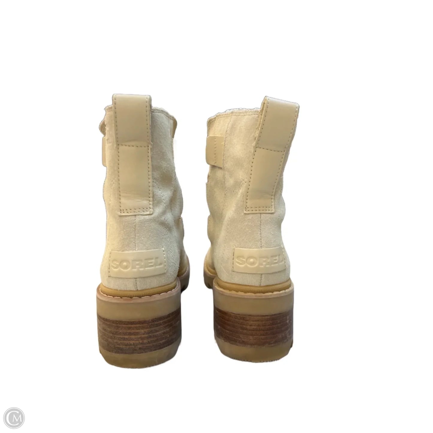Boots Mid-calf Heels By Sorel In Tan, Size: 8.5