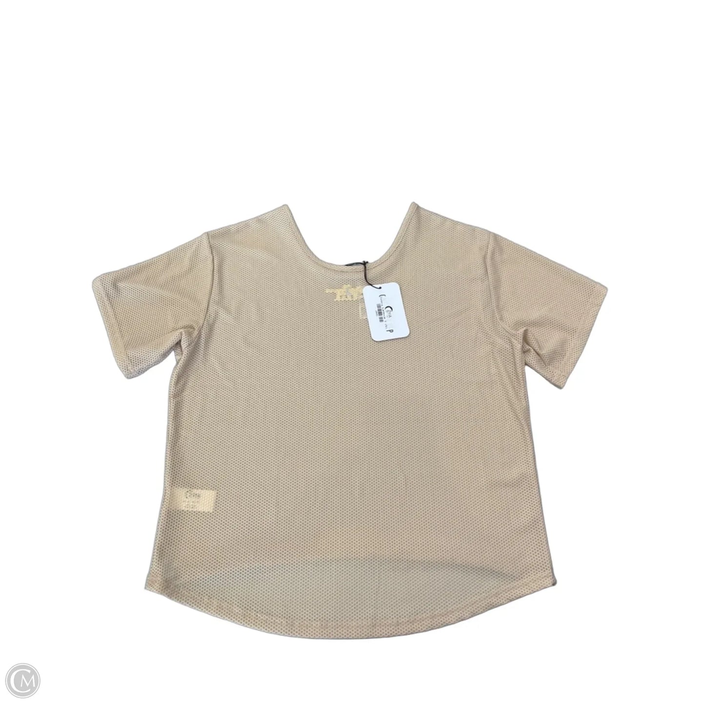Top Short Sleeve By Zyia In Tan, Size: S
