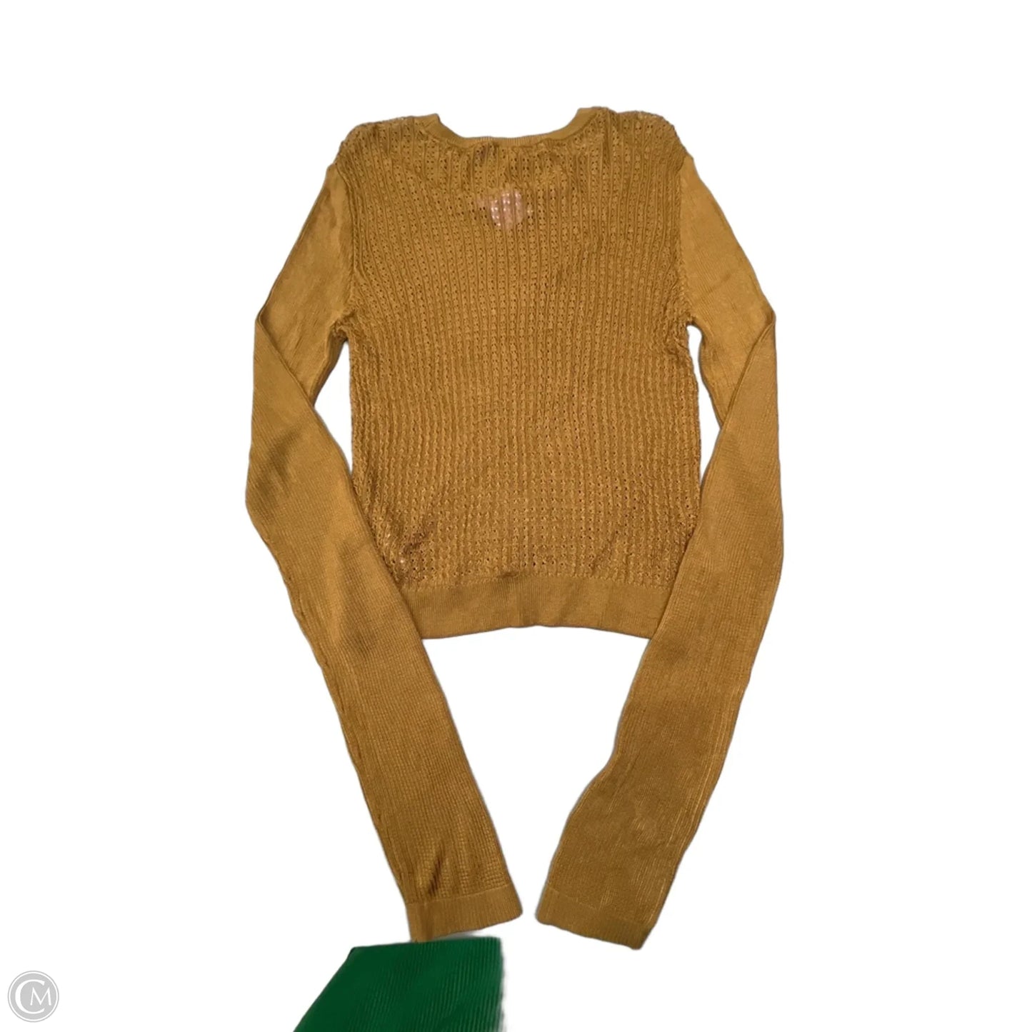 Top Long Sleeve By Free People In Gold, Size: S