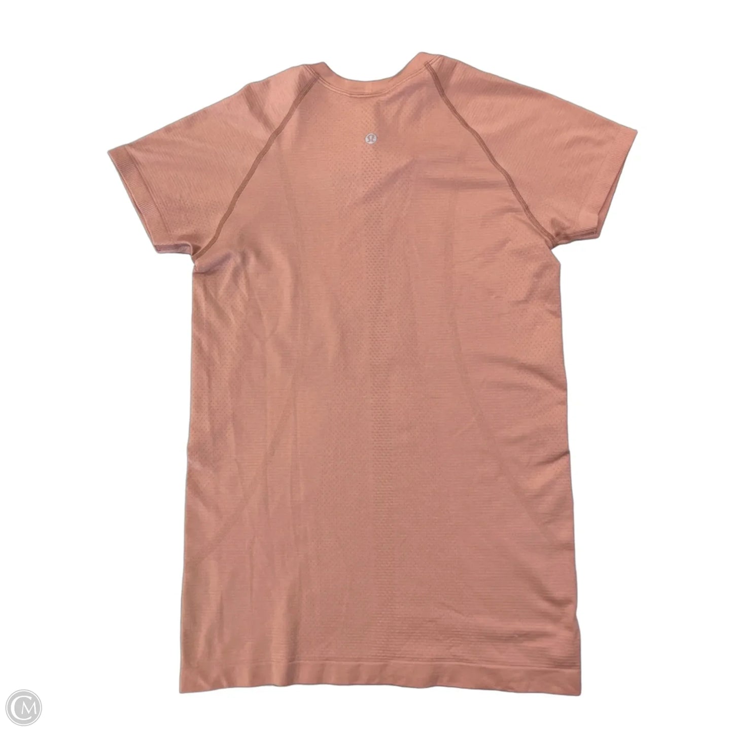 Athletic Top Short Sleeve By Lululemon In Pink, Size: M
