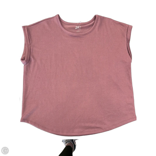 Top Short Sleeve By Maurices In Pink, Size: Xl