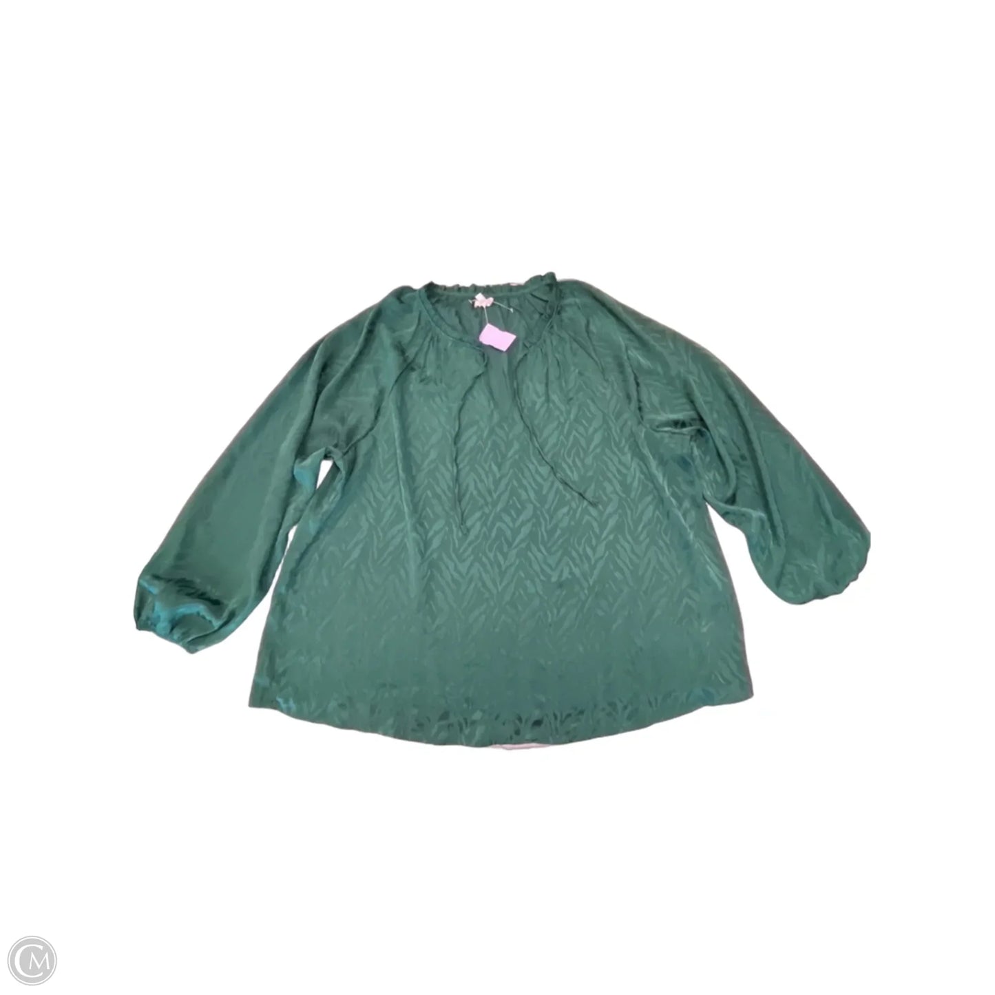 Blouse Long Sleeve By Maurices In Green, Size: 2x