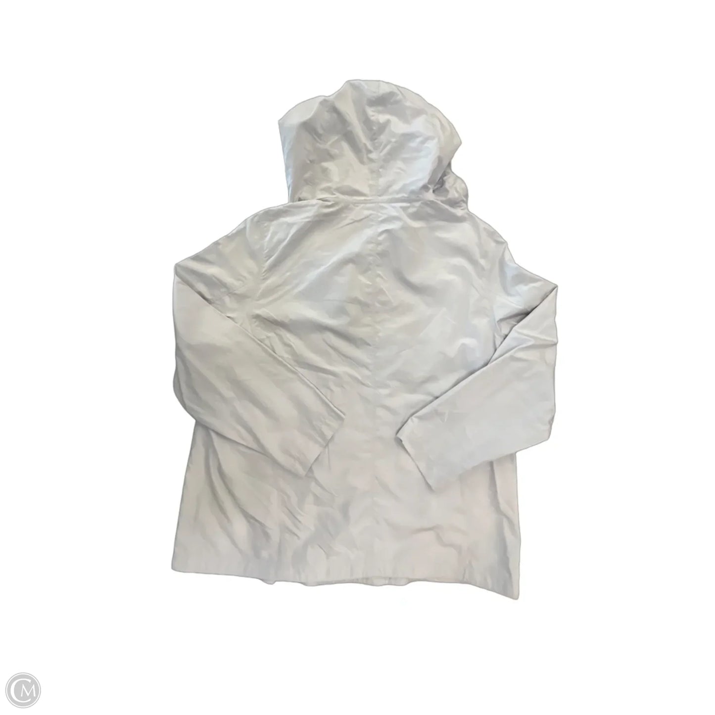 Jacket Windbreaker By Zenergy By Chicos In Grey, Size: L