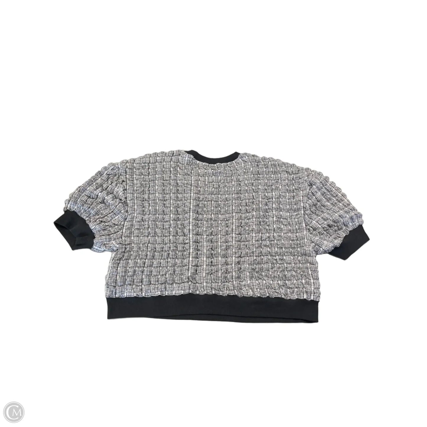 Top Short Sleeve By Maeve In Black & White, Size: Xl
