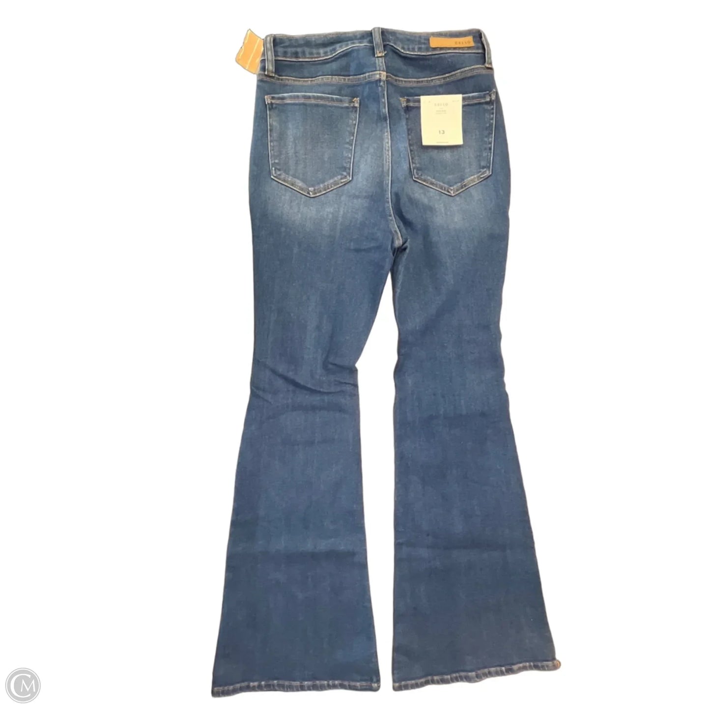 Jeans Flared By Cello In Blue Denim, Size: 12
