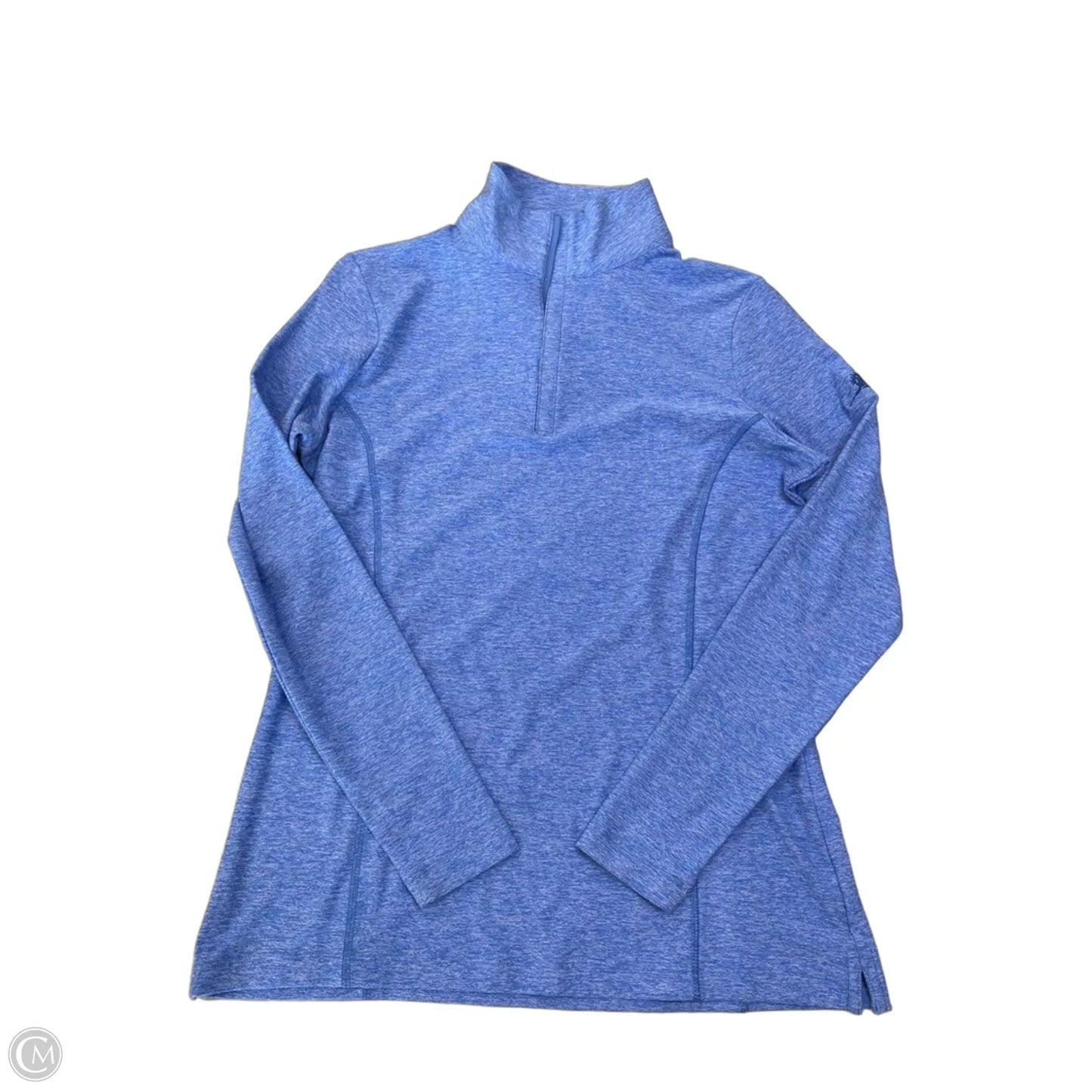 Athletic Top Long Sleeve Collar By Peter Millar In Blue, Size: S