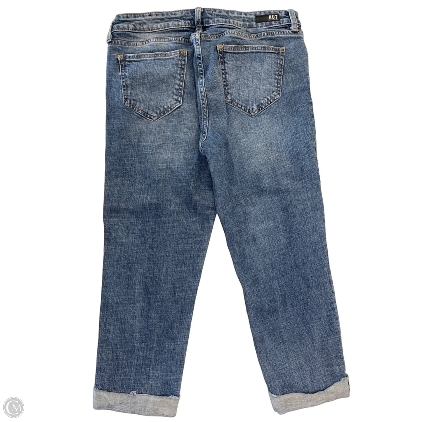 Jeans Cropped By Kut In Blue Denim, Size: 10