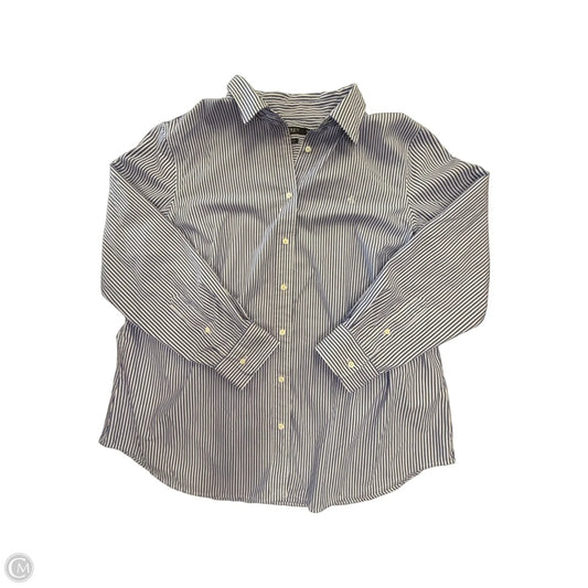 Top Long Sleeve By Lauren By Ralph Lauren In Striped Pattern, Size: 2x