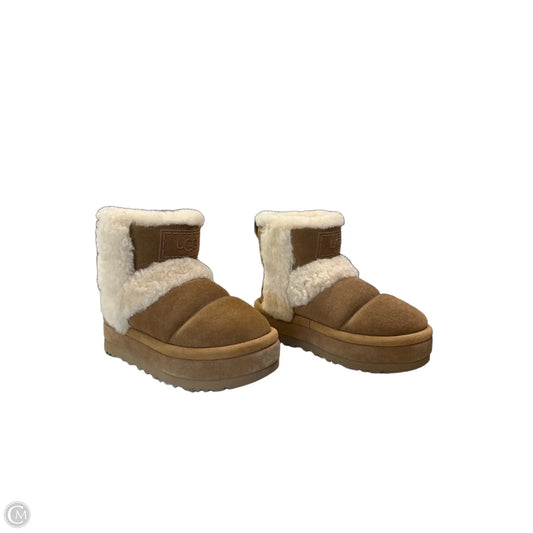 Boots Designer By Ugg In Brown, Size: 8