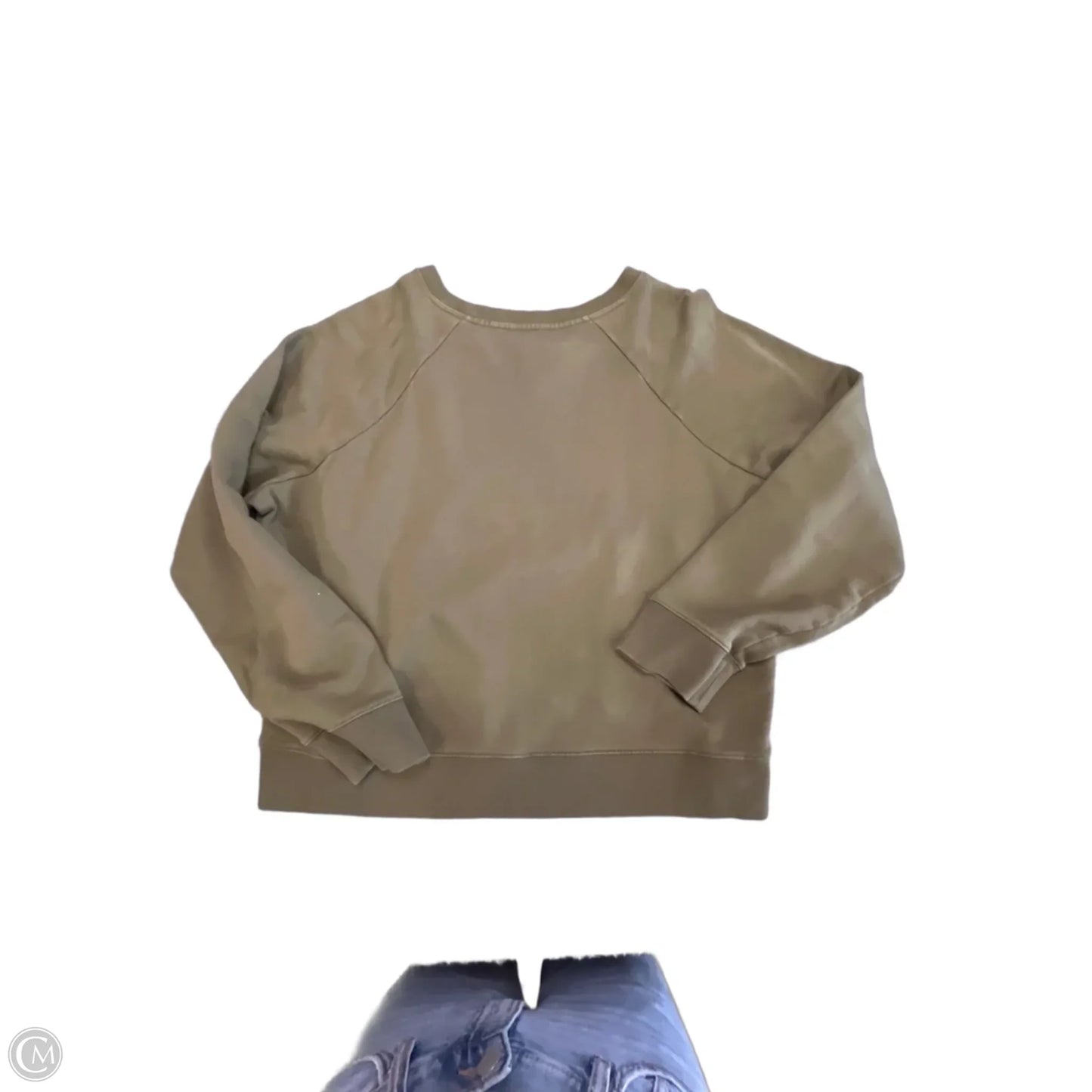 Sweatshirt Crewneck By J. Crew In Green, Size: Xl