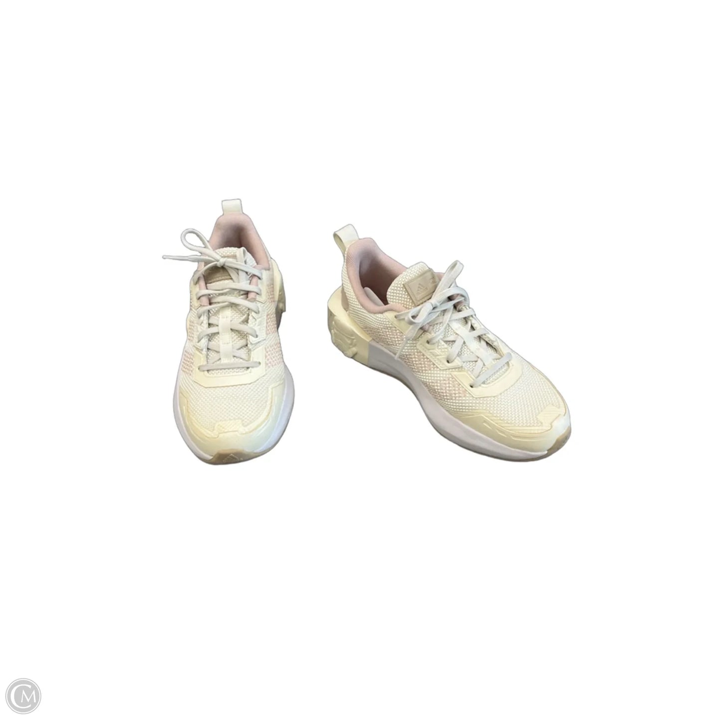 Shoes Sneakers By Adidas In Cream & Pink, Size: 5