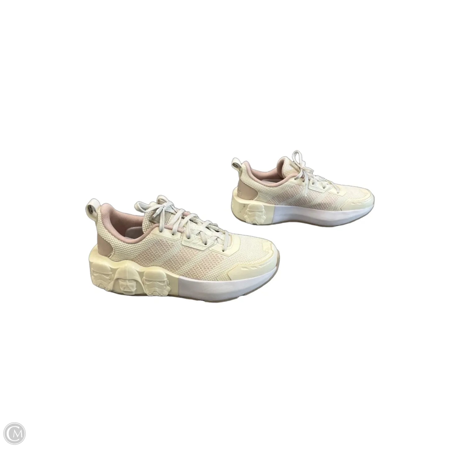 Shoes Sneakers By Adidas In Cream & Pink, Size: 5