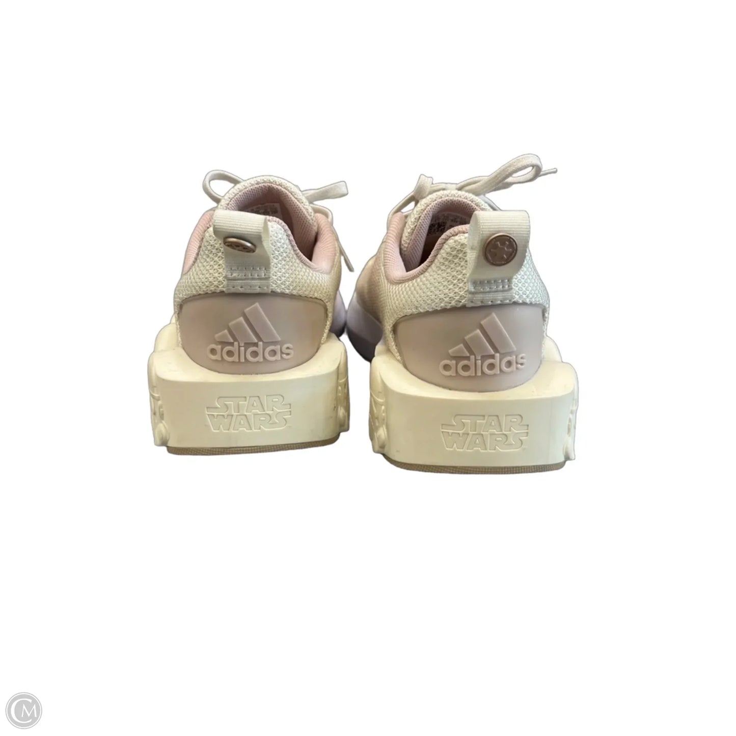 Shoes Sneakers By Adidas In Cream & Pink, Size: 5
