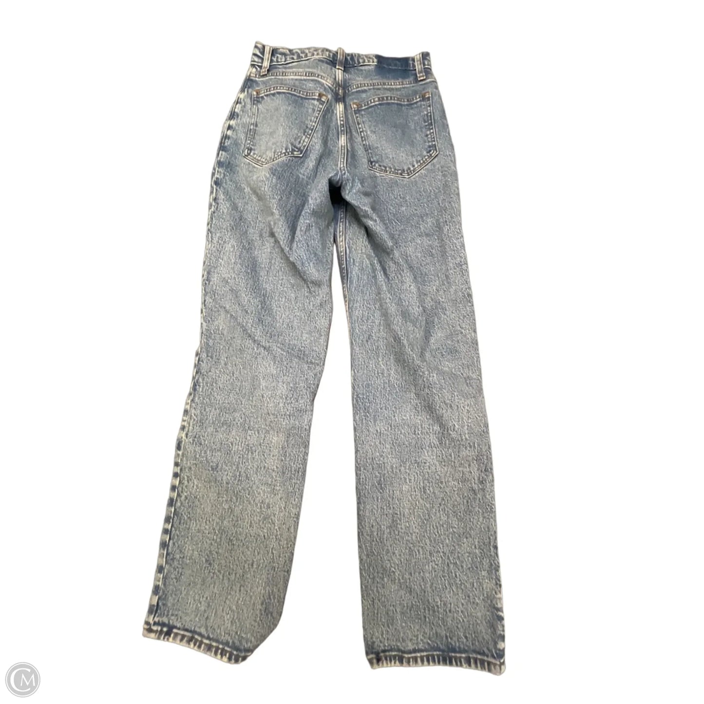 Jeans Straight By Abercrombie And Fitch In Blue Denim, Size: 4